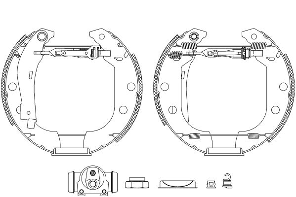 HELLA PAGID Комплект тормозных колодок 8DB 355 003-951